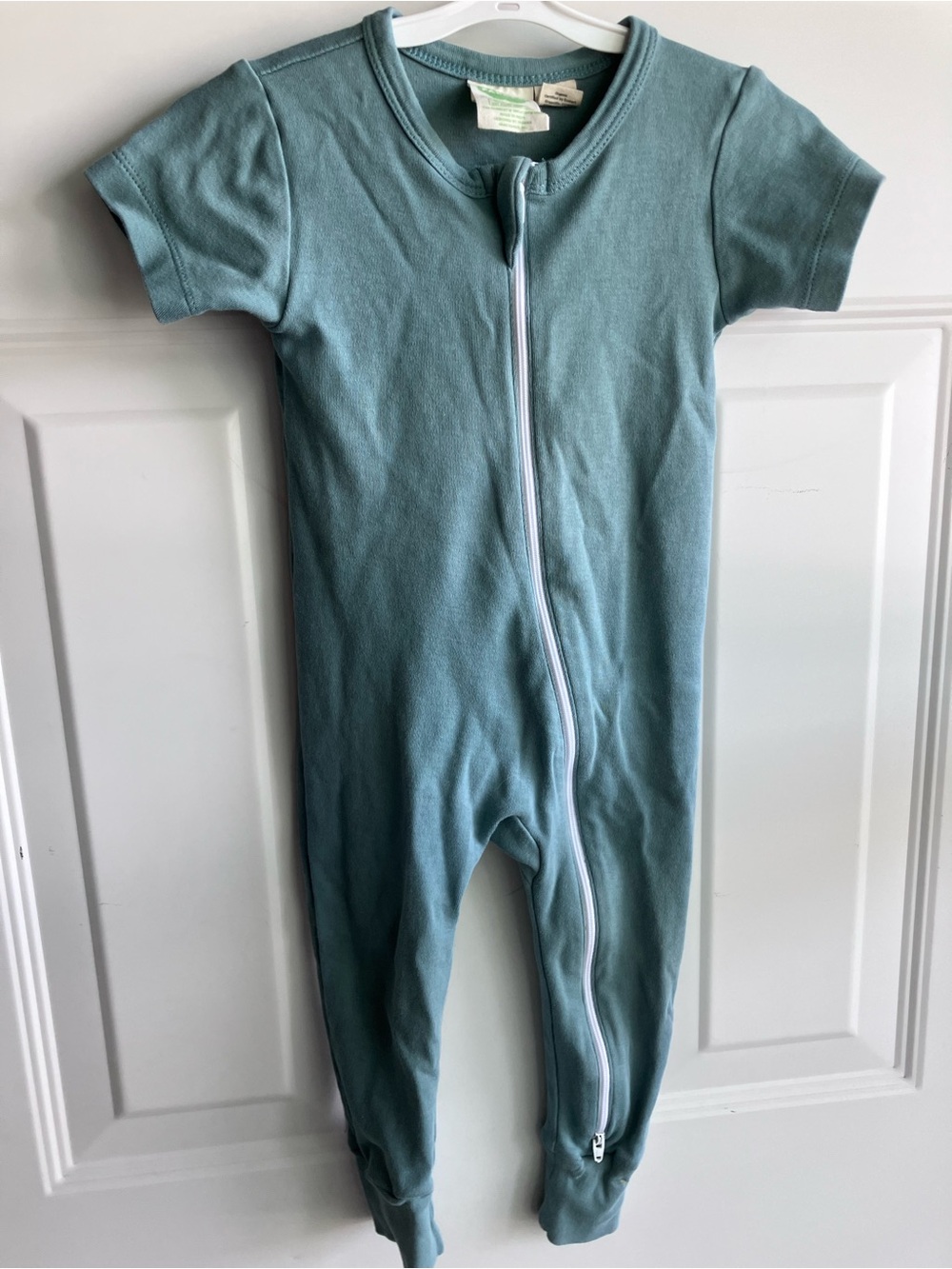 Parade GOTS 100% organic cotton zip romper blue 12-18 months
